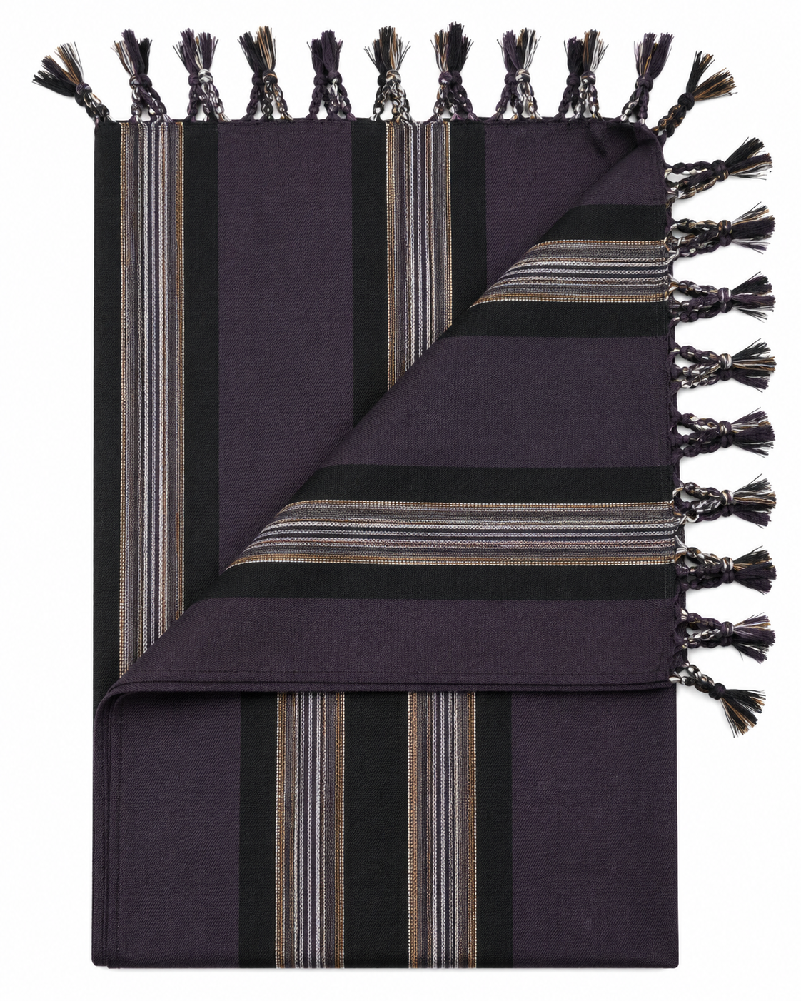 Plum Roast Yemeni Shawl