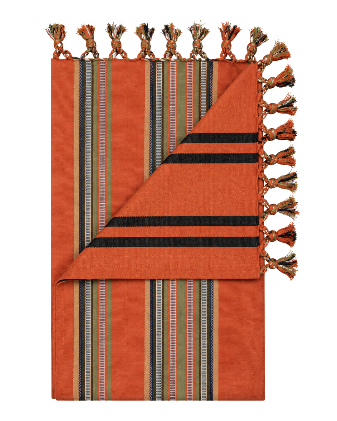 Sahara Flame Orange Yemeni Shawl