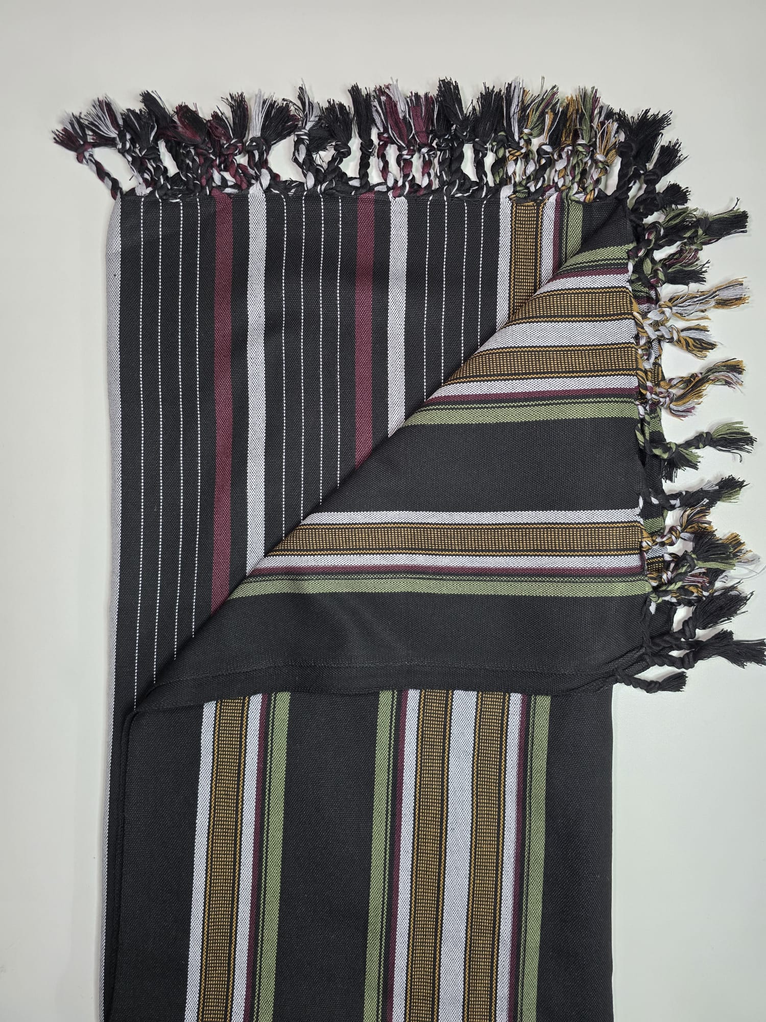 Midnight Emerald & Ruby Yemeni Shawl