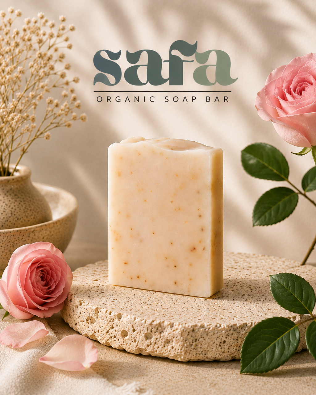 SAFA Organic Natural Soap Bar (Set of 3)